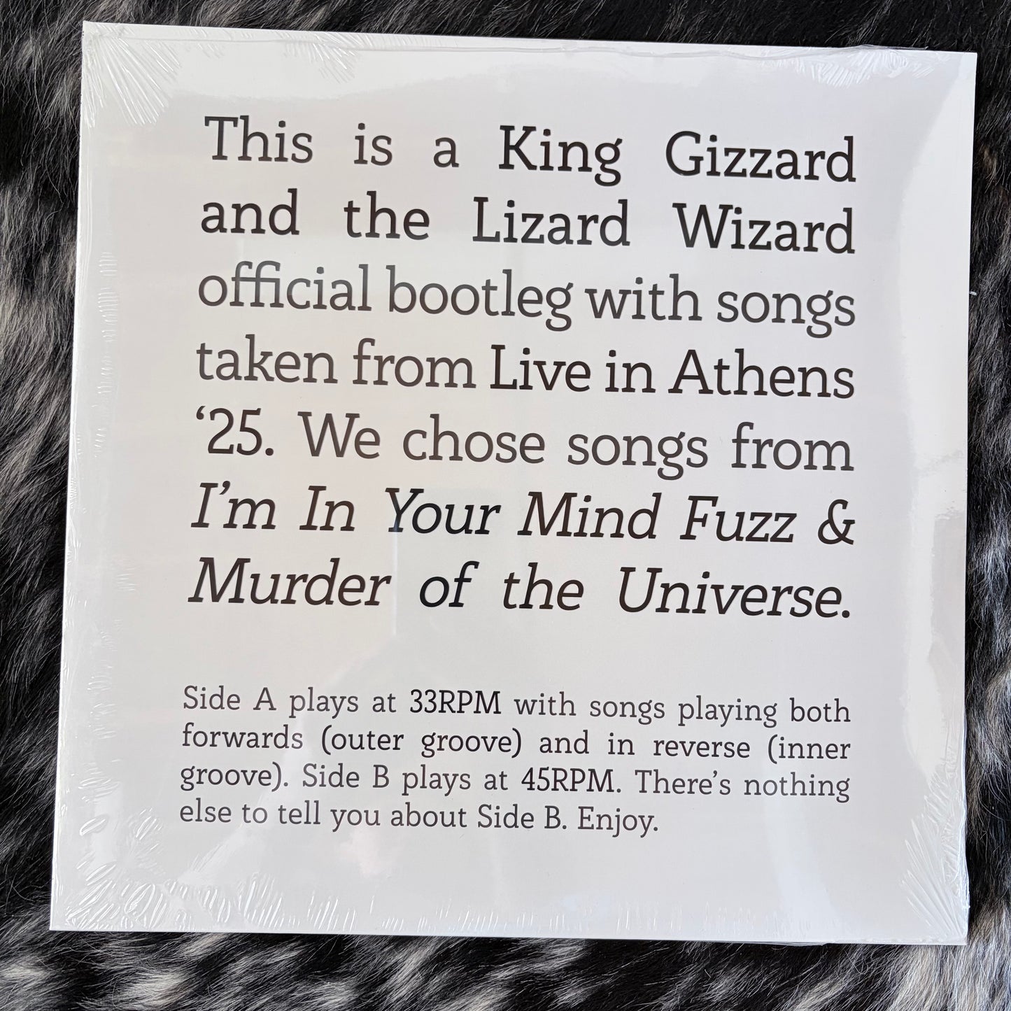 King Gizzard & the Lizard Wizard - "Live in Athens '25" - Vinyl LP