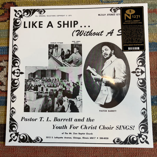 Pastor T L Barrett - “Like A Ship…(Without a Sail)” - Vinyl LP
