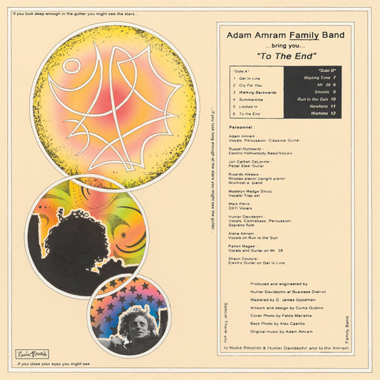 Adam Amram Family Band - "To the End" - Vinyl LP