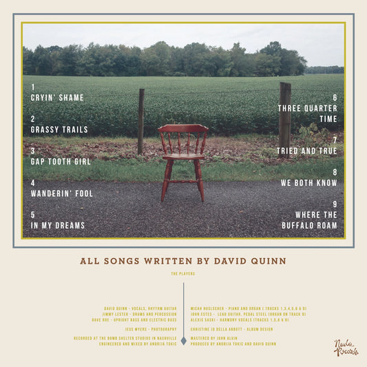 David Quinn - "Wanderin' Fool" - Vinyl LP