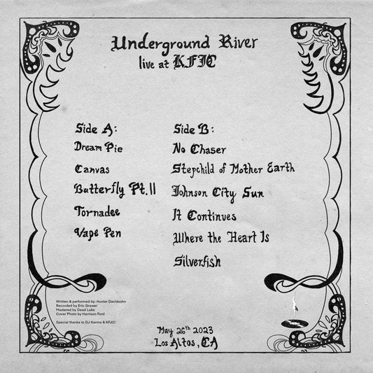 Underground River - "Live at KFJC" - Vinyl LP