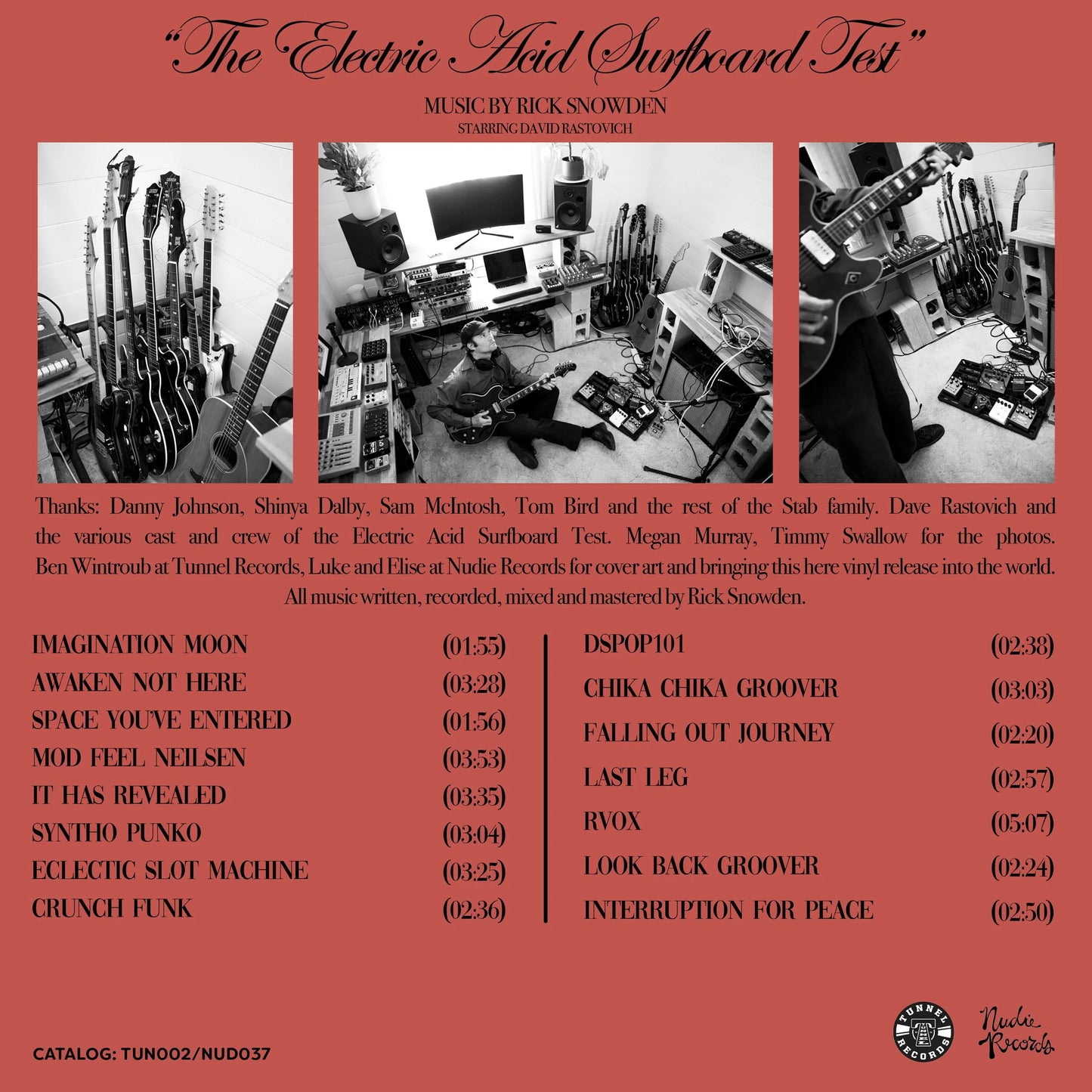 Rick Snowden - "The Electric Acid Surfboard Test" - Vinyl LP