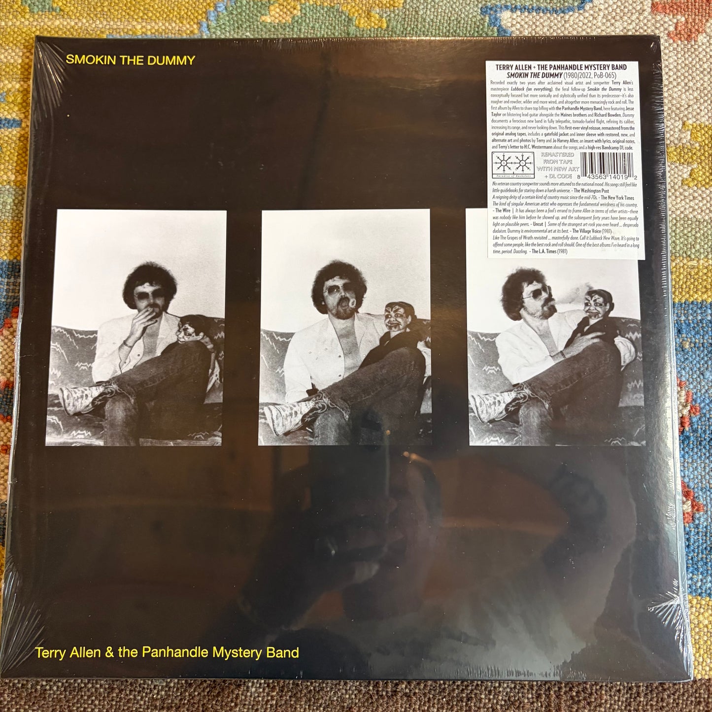 Terry Allen & The Panhandle Mystery Band - “Smokin’ The Dummy” - Vinyl LP