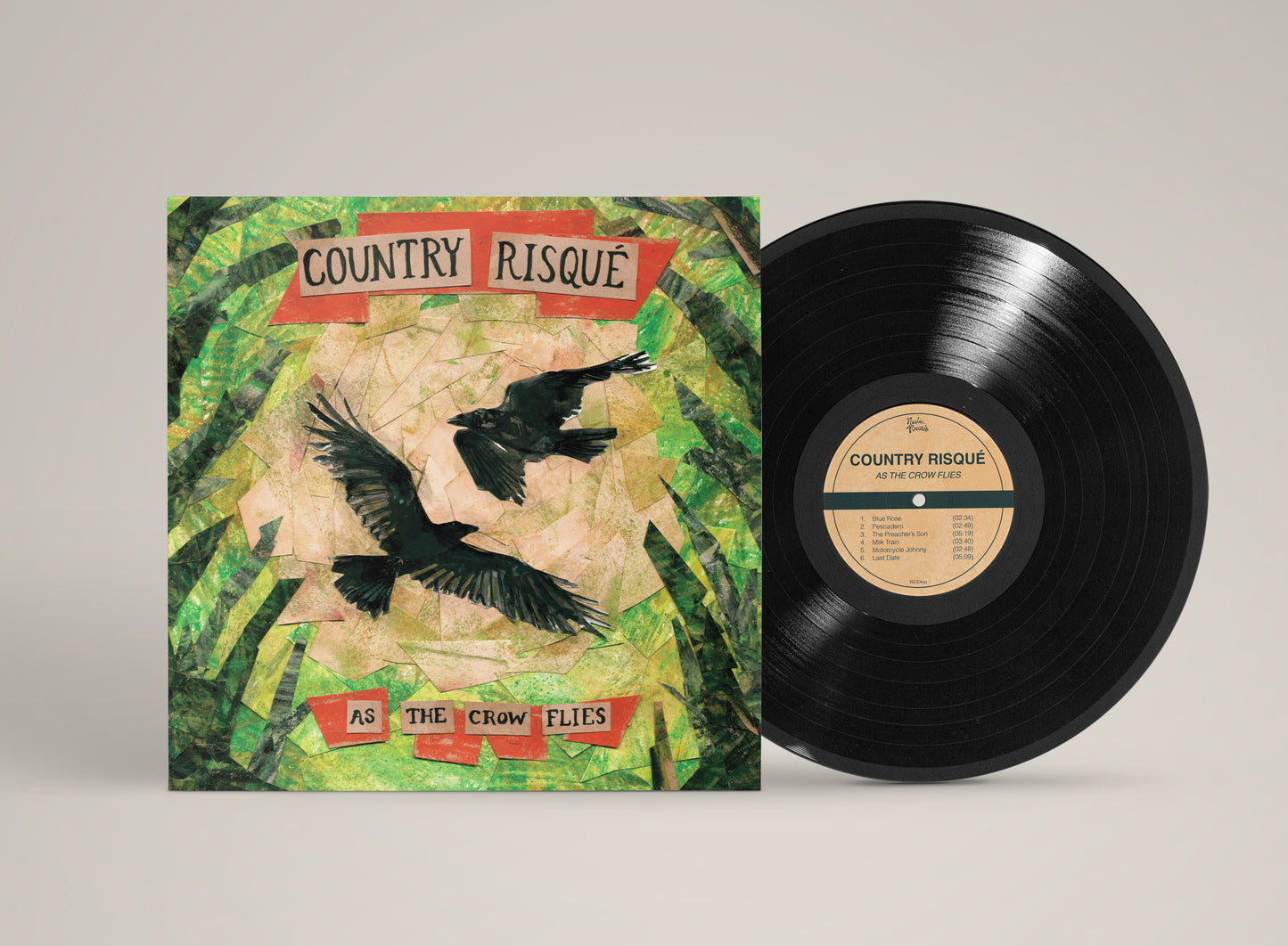 Country Risqué - "As The Crow Flies" - Vinyl LP Preorder