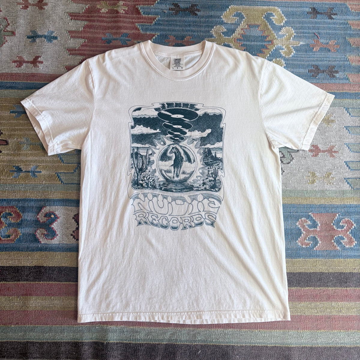 Wild Horses Tee - Navy
