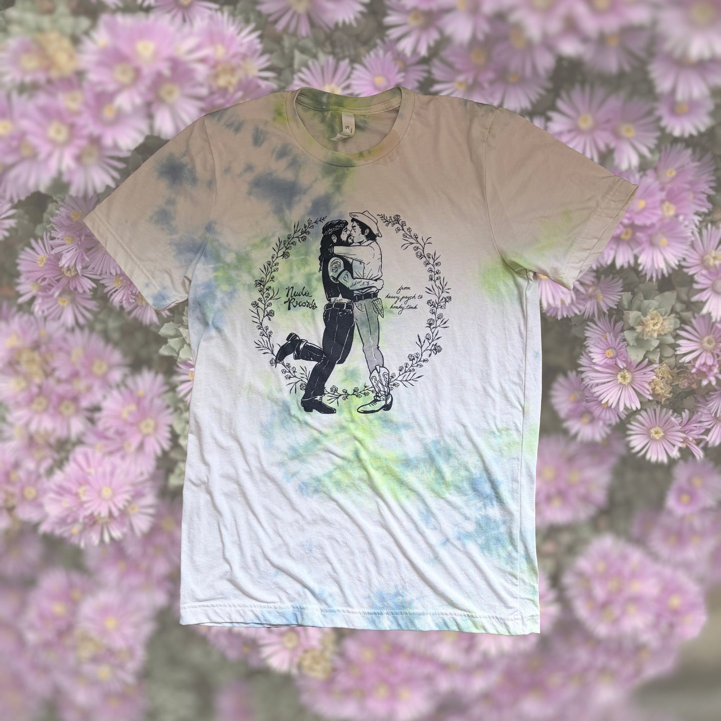 Tie-Dye Kissing Cowboys Tee