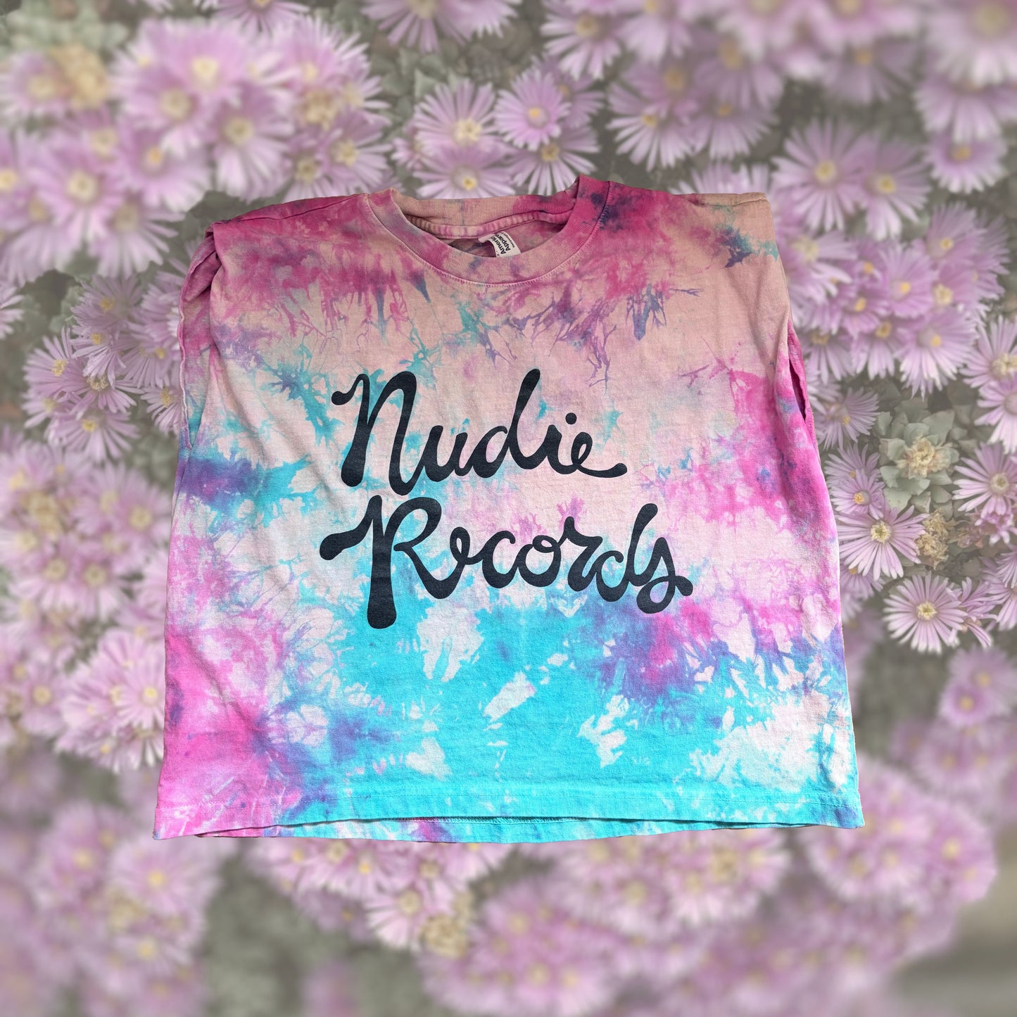Blue + Pink Tie-Dye Babe Tee