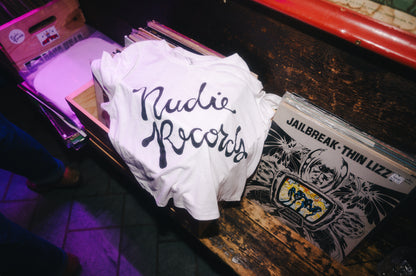 Nudie Records White Crop Top